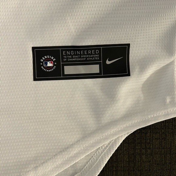 Nike Authentic Tampa Bay Rays MLB Baseball White Home Jersey Men's Sz: Medium - Picture 4 of 6